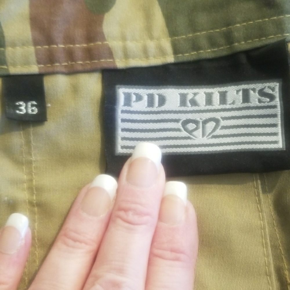 Authentic PD camo kilt